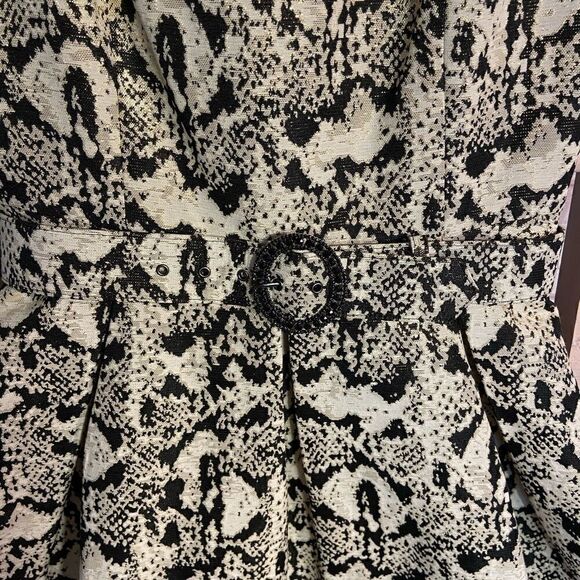 💝 3/$75 Nine West Metallic Fit and Flare Dress - Picture 4 of 7